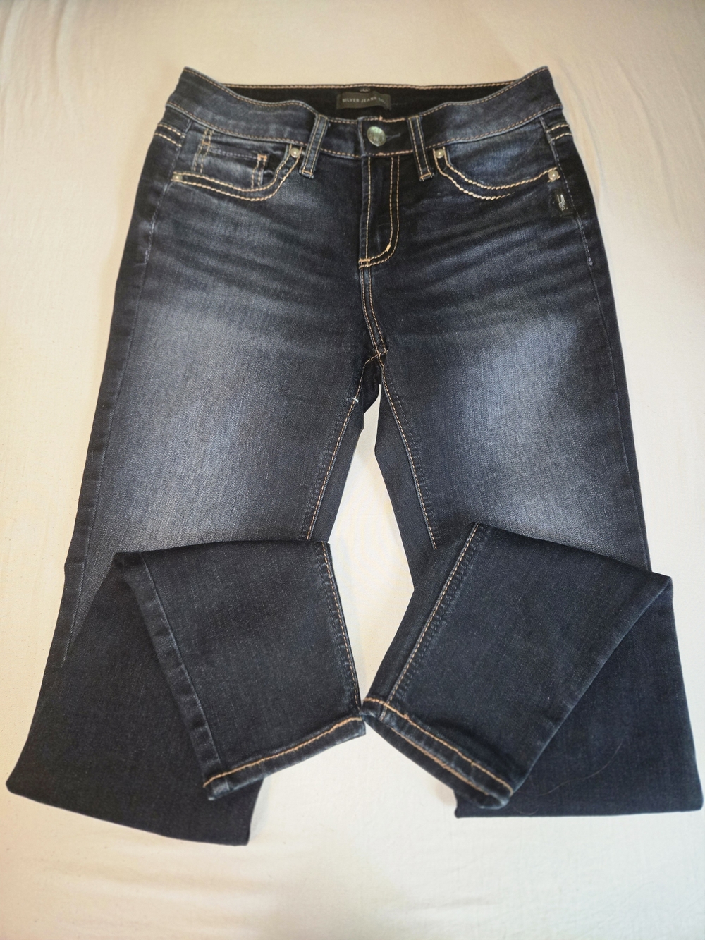 Democracy Boot Cut Jeans in Dark Blue Wash